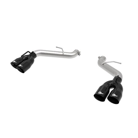 Afe Stainless Steel, Without Muffler, 3Inch Diameter Pipe, Dual Exhaust With Quad Exit, Rear Exit, 4Inch 49-44119NM-B